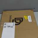 Defined Deco Round Tray for Home Decor, 12 in White Wood Circle with Shiny Gold Handle, Decorative Round Tray for Coffee Table, Kitchen, Living Room, Bedroom