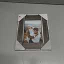 Malden International Designs 5x7 Rustic Gray Picture Frame With Metal Accents
