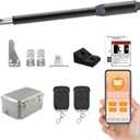 C01-L Smart Automatic Gate Opener Kit, App Compatible Single Swing Gate Opener-Up to 14ft Long or 440lb, Electric Gate Opener for Driveway Single Swing Gate with Long-Range Gate Remote and More