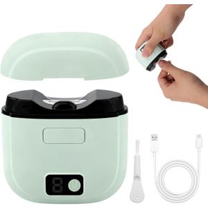 3 in 1 Electric Nail Clipper for Seniors with LED Light & 3 Speeds,Electric Nail File,Safe Electric Automatic Nail Trimmer with Storage for Adults,Children,Home and Travel Essential (Green)