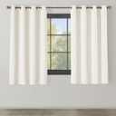 MODAVARI HOME FASHIONS PALMA BLACKOUT THERMAL LINED SINGLE PANEL GROMMET BOUCLE TEXTURE EASY CARE1PANEL63 In L 62 in W