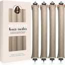 Enignic Heatless Hair Curler 4pcs Heatless Curling Rod Overnight Soft Hair Rollers to Sleep No Heat Curls Overnight Curlers for All Hair Types (Braun) Healthy and Stylish, No Heat Needed