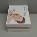 LED Face Mask Light Therapy, Red Light Therapy Mask with 7 Colors, 850nm Infrared & Red Light Therapy for Face, Portable Anti-Aging Skin Rejuvenation Tool with Timer for Home Use (White)