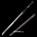 Black Gold Dragon Handmade Chinese Sword Sharp Tang Dynasty Dao High Carbon Steel