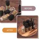 12 inch Wooden Lazy Susan Turntable for Cabinet, Acacia Lazy Susan Organizer for Table Top, Cabinet Fridge, Countertop, Pantry