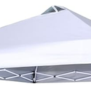 SCOCANOPY 10x10 Replacement Top with Air Vent for 10x10 Canopy Frame, Canopy Cover ONLY, (Inner Layer is Sunproof Silver Coating so It's grayer Than Pure White)