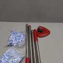 O-Cedar Spin Mop Head, Base, Handle Replacement for RinseClean 2 Tank System, 4 Microfiber Mop Refills, 1 Base and 30-58in Handle Set Combo, Blue, for Wood, Tile, Laminate, Marble