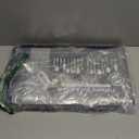 Flatware & Utensil Storage, Durable Silverware Storage Box with Padded Dividers, 5 Compartment Flatware Storage Case, Silverware Case with Handles, Protects and Organizes Cutlery, Grey