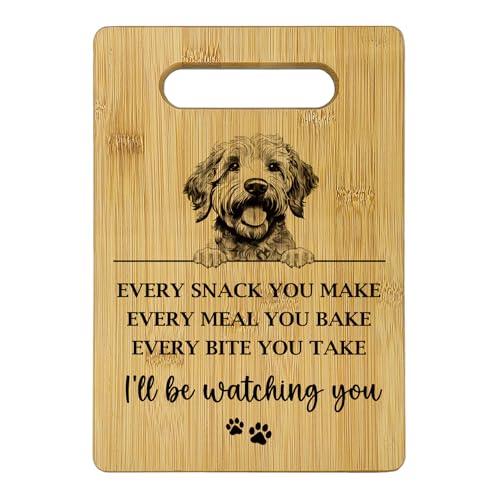 Qeheb Goldendoodle Cutting Boards for Kitchen, Goldendoodle Gifts, Bamboo Cutting Board Dog, Every Meal You Make Every Bite You Take Doodle Dog Decorative Cutting Boards for Kitchen