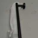 USHOWER Matte Black Towel Bar, 24-Inch Towel Rack for Bathroom Wall Mounted, Thicken SUS304 Stainless Steel Towel Rod Modern Home Decor (Total Length 26-Inch)