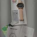 Smart Watch for Women,1.57inch AMOLED Touchscreen Fitness Watch for iPhone & Android,Heart Rate/Sp02/Sleep Monitor,110+ Sport Modes IP68 Waterproof Bluetooth Calls,2 Bands (Pink, 1.57)