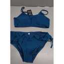 Daci Bikini Sets for Women - Two Piece Scoop Neck Swimsuit Full Coverage Bathing Suit 2026 (Blue, M)