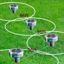 Gopher Repellent Ultrasonic Solar Powered - Mole Repellent Stakes Outdoor Pet Safe - Groundhog Repeller Snake Rodent Gopher Spikes Chaser - Sonic Mole Deterrent Devices (4)