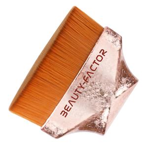 4 x Flat Top Foundation Makeup Brush - Hexagon Kabuki Powder Make Up Brushes Soft and Dense Bristles with Protective Case for Liquid, Blending, Body, Self-tanner, Cream, Buffing (Pink)