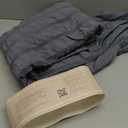 Dark Grey Cover King Size, Seersucker 3 Pieces Bedding Set, Includes 1 Duvet Cover 106x96 Inches and 2 Pillowcases 20x36 Inches