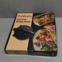 Cast Iron Tortilla Press 12 inch, Heavy Duty Tortilla Pataconera, Flour Tortilla Press with Foldable Handle, Taco press with Some Parchment Paper, Roti Maker, Black