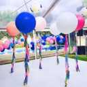Blue Big 36 Inch Balloons, 9Pcs Blue Giant Big Latex Balloons, Large Balloons for Birthday Wedding Party Decorations. (blue)