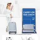 20 inch carry on luggage 22x14x9 Airline Approved, Grey