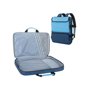 Art Portfolio Bag Backpack, A3 Art Portfolio Case 15 x 18 Inch, Artist Travel Tote Bag for Artwork and Drawing Supplies, Blue (Empty Bag, Patent Design)