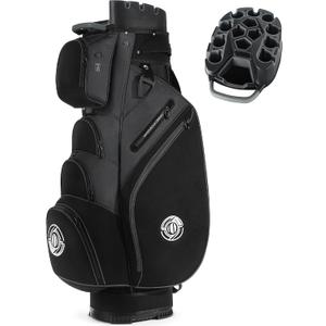 Shopsource 14 Way Golf Cart Bag with Molded Lock Top n Upgrade 900D Oxford