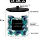 TIPGO Laundry Pods Container with 27 Labels, Glass Jars for Laundry Room Organization, Detergent Holder with Bamboo Lid, Cute Storage Jars, Black (Set of 1)