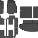 Binmotor-Floor Mats and Cargo Liner Seatback Cargo for Mazda cx-9 2007-2015, All Weather Car Waterproof TPE Car Mats for cx9 Accessories-Black