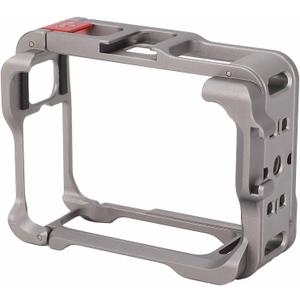 GOWENIC Cage for Ace Pro 2, Metal Protective Housing Action Camera Mounting Frame with Cold Shoe for Video Light Microphone