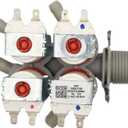 5220FR2008Y Four Way Outlet Washer Water Inlet Valve DC12V US Thread of Inlet, Replacement Part Fit for LG Washers