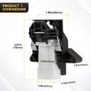5304516818 Upgrade Dishwasher Door Latch & Door Switch Kit Compatible with Electrolux Kenmore Frigidaire Dishwasher Door Replaces# 5304525218 154543901 154758101 154543901 154722401