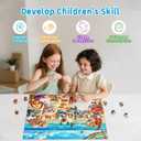 Puzzles for Kids Ages 6-8 8-10, 200 Piece Jigsaw Puzzles for Kids and Adults - Beach Kitten, Learning Educational Puzzles Toys for Boys and Girls