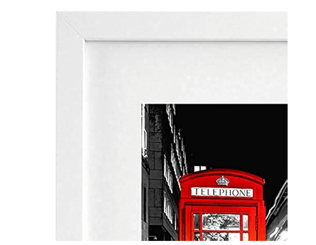 Americanflat 18x24 Picture Frame with Shatter-Resistant Glass - Set of 2 White