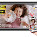 64GB 15.6" Frameo Digital Picture Frame WiFi, Large Electronic Photo Frames 1920 x 1080 IPS FHD Touch Screen, Send Photos from Your Phone from Anywhere, Best Gifts for Parents and Grandparents