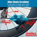 Bike Cleaning Kit Including Bicycle Chain Cleaner Degreaser, Chain Scrubber, Cycling Chain Lube, Cleaning Brush Tool, Gear Floss for Mountain Bike/MTB, Road Bike, Ebike and Trail Bikes