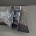 4 Pcs Chain Link Fence 1/2 (2 3/8 OD) x 6 Wood to Steel Post Corner Adapter Wood Fence Steel Post Bracket Adapter Brackets Heavy Duty Galvanized Iron