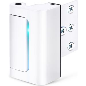 Home Security Door Reinforcement Lock - Child Proof High Security Door Lock Front Door Locks for Kids Safety Withstand 800 lbs Top Door Latch Lock Flip Door Guardian for Inward Swinging Inside Door