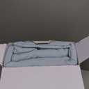 Mayfair Linen 100% Organic Cotton Sheets California King Size - 4 PC Organic Cotton Cal King Size Percale Weave Sheet Set, Soft, Cooling & Crisp, 16" Deep Pocket Hotel Quality Bedding Set - Light Blue