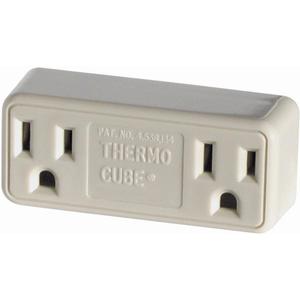 Thermo Cube Model TC-3: Thermostatically Controlled Outlet - On at 35-Degrees/Off at 45-Degrees