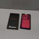 CANSHN Magnetic Compatible with iPhone 15 Pro Case, Upgraded [Full Camera Protection] [Compatible with Magsafe] [Translucent Matte] Shockproof Protective Phone Case Cover 6.1 Inch - Hot Pink