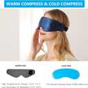 Cordless Heated Eye Mask Weighted,2-in-1 Warm Eye Compress Mask for Dry Eyes,Eyelid Hot Compress,Electric Eye Heating Pad for Relief MGD,Stye,Chalazion,Blepharitis,Steam Mask for Women Or Wife