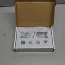 Aluminum Under Desk Mount for PS5/PS5 Slim/ PS5 Pro Digital & Disc, Securing Under Desk Bracket with Detachable Controller & Headphone Holder Kit No Drill (White)