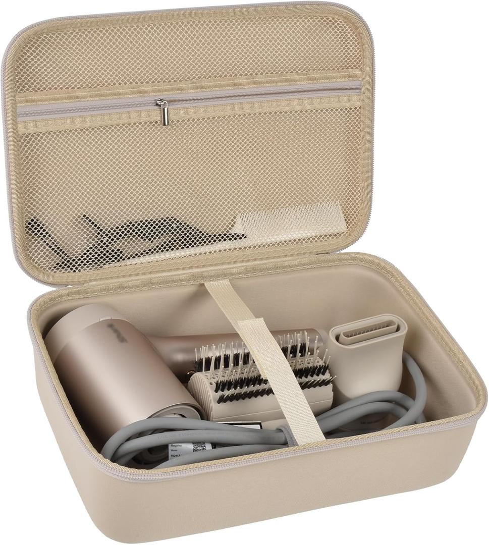PAIYULE Hair Dryer Case for Shark HD331/332 & HD542/543PL & HD731 High-Velocity Hair Dryer System, Blow Dryers Bag for Shark/Dyson Flexstyle Styler and Attachments, Stone-Box Only