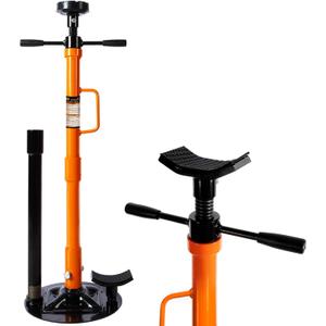 Underhoist Support Stand, 1-Ton Capacity, 3-Section Adjustable Height 34.8'' to 70.9'', Self-Locking Threaded Screw with Thrust Bearing Pole Jack, 2 Replaceable Saddles for Vehicle Component Support