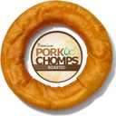 Pork Chomps Roasted Pork Skin Dog Chew, 6-inch Bagel, 1 Count (EXP 01/23/28)