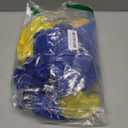 7Pcs Girls Yellow Costume Accessories Set Kids Halloween Cosplay Outfit with Beanie Goggles Gloves Suspenders Tutu Skirt Socks Crossbody Bag