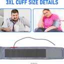 3XL Blood Pressure Cuff, Adult Cuff, Compatible with Most Monitors, ARM Blood Pressure Replacement Cuff with 8 Connectors(3XL)