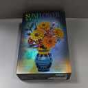 Sunflower Bouquet Building Blocks w/ Vase Set, 1065 PCS Botanical Collection Valentine Birthday Gifts for Adult Women Her Him Mom Teenage, Artificial Flower Home Decor Stocking Stuffers for Teen Girls