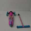 Voyager - Self Balancing Kick Scooter with Light Up Wheels, Extra Wide Deck, 3 Wheel Platform, Foot Activated Brake, 75 lbs Limit, Kids & Toddlers Girls or Boys, for Ages 3 and Up (Barbie)