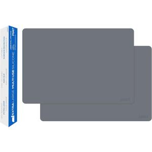GASAR, Set of 2, Extra Large, Thick, Silicone Mats for Kitchen Counter, Heat Resistant Mats, Countertop Protector, Non-Slip, Easy to Clean, 25 x 17 Inches x 1.4mm, Gray