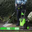 4800PSI PowerWasher with 20FT Hose, 35FT Cord, 4 Quick Nozzles, Foam Cannon for Car, Lane, Patio Cleaning, Hydro Jet Pressure Hose Water Wand for Gutter Patio Car Garden Window, Green