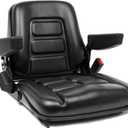 Universal Forklift Seat, Tractor Seat with Micro Switch,Armrest And Safety Belt,for Tractor,Excavator Skid Loader Backhoe Dozer Telehandler